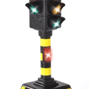 Dickie Toys - Spielzeug-Ampel - batteriebetriebene Verkehrsampel für Kinder mit automatischem Lichtwechsel, Spielampel, 203341034, Schwarz